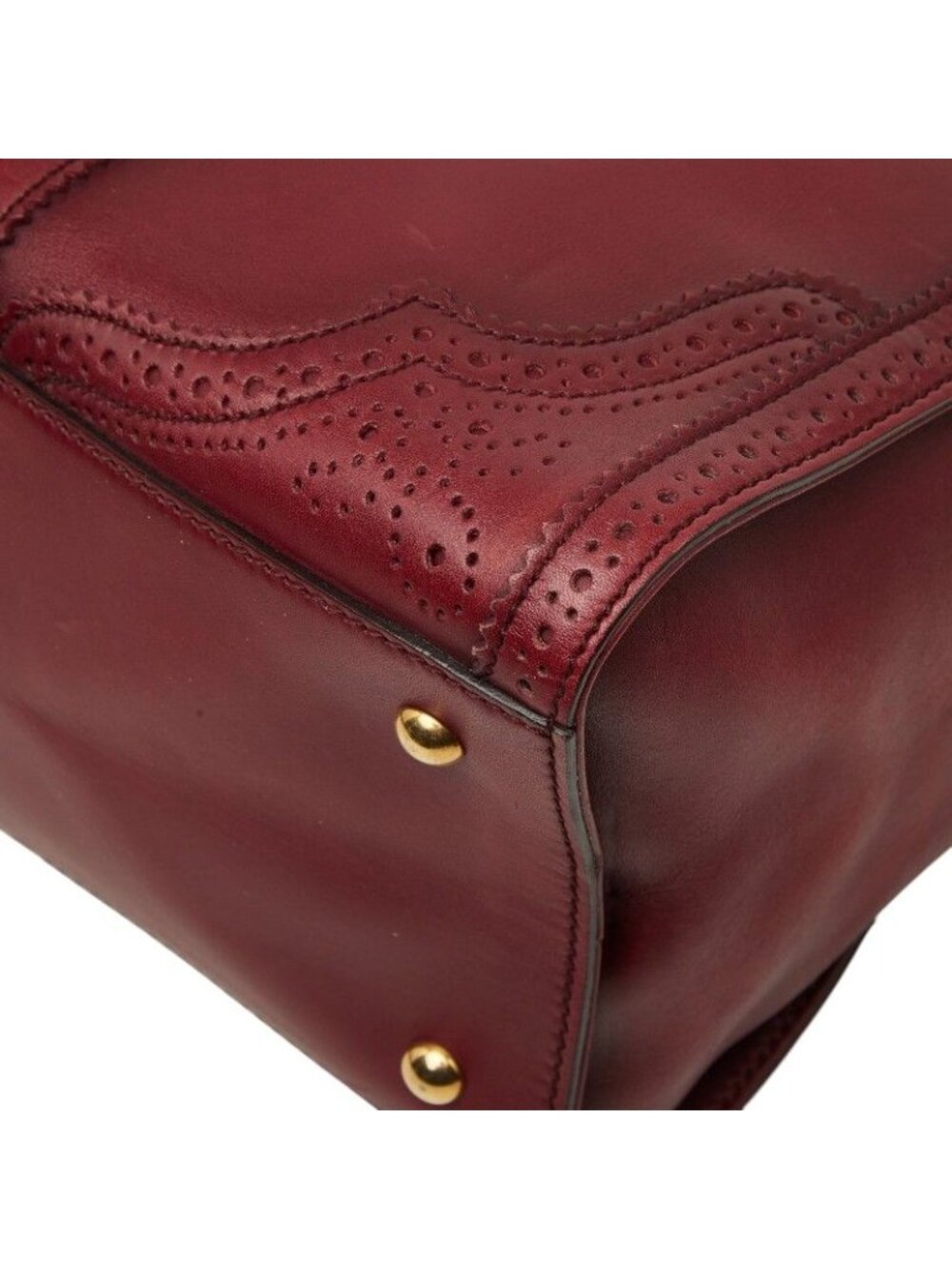 Gucci Micro Guccissima Boston Bag Wine Red Bordeaux Leather - Picture 4 of 10